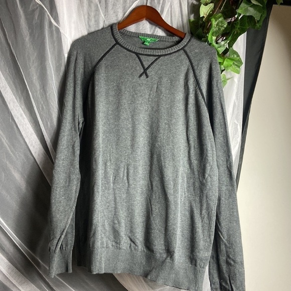 Dip Mens Large Grey Cotton Crew Neck Sweater - Picture 1 of 5